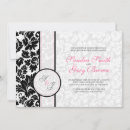 Sök efter black and white damask inbjudningar Vit