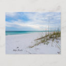 Sök efter sandig strand för vit vykort Florida