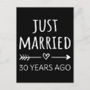 Sök efter 30 år bröllopsdag vykort Par