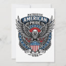 Sök efter patriotisk örn inbjudningar Amerikansk flagga