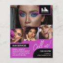Sök efter hårstylist reklamblad Makeup artist