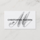 Sök efter monogramvisitkort Svart
