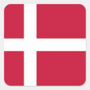 Sök efter danmark fyrkantiga klistermärken Flagga