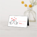 Sök efter fåglar bröllop bröllop placeringskort Love birds