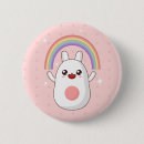 Sök efter gullig regnbåge knappar Kawaii