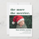 Sök efter födelse meddelande julkort Minimalistisk