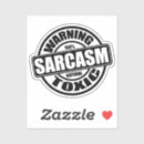 Sök efter sarcasm klistermärken Skämt