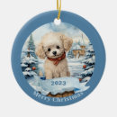 Sök efter pudel julgransprydnader Hund