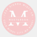 Sök efter monogramadressetikett För henne
