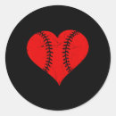 Sök efter baseball heart klistermärken Hjärta