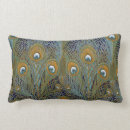 Sök efter påfågel fjädrar kuddar Färgrikt