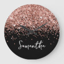 Sök efter rosa och svart glitter klockor Trendig