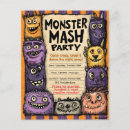Sök efter monster reklamblad Halloween