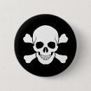 Sök efter skalle och crossbones knappar Pirat