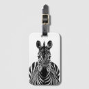 Sök efter djur luggage tags Svart och vitt
