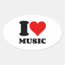 Sök efter band ovala klistermärken Musik