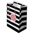 Sök efter svartvita randar presentpåsar Svart och vitt