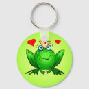 Sök efter tecknad groda nyckelringar Söt