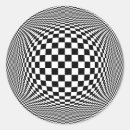 Sök efter optiska illusions klistermärken Vit