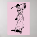 Sök efter kvinna golf posters Vintage