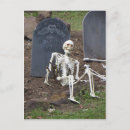 Sök efter skelett ben vykort Halloween