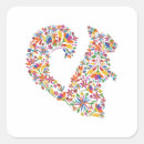 Sök efter ekorre tecknad klistermärken Natur