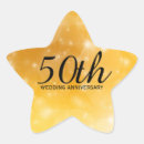 Sök efter årsdag stjärnformade klistermärken 50 årsdagen