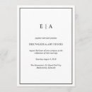 Sök efter monograminbjudan Minimalistisk