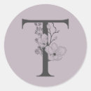 Sök efter monogram t klistermärken Blommigt