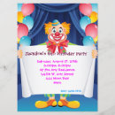 Sök efter clown inbjudningar Party