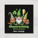 Sök efter shamrocks visitkort St patricks dag
