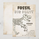 Sök efter fossil inbjudningar Dino party
