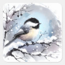 Sök efter chickadee klistermärken Vinter