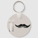 Sök efter mustache nyckelringar Svart
