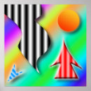 Sök efter geometriska optiska illusioner posters Färgstark