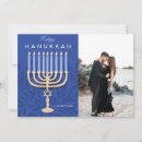 Sök efter hanukkah vågräta fotokort Blå