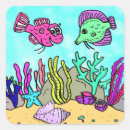 Sök efter tropisk fisk klistermärken Födelsedag