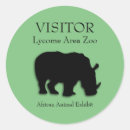 Sök efter noshörningar klistermärken Zoo