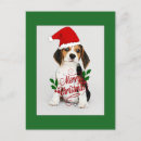 Sök efter beagle valp vykort God jul