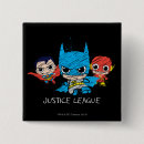 Sök efter justice league knappar Chibi batman