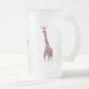 Sök efter giraff frostade glas muggar Roligt