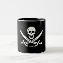 Sök efter jolly roger muggar Pirat