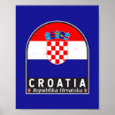 Sök efter kroatisk flagga konst Kroatia