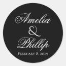 Sök efter bröllop klistermärken Svart och vitt