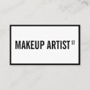 Sök efter svart visitkort Makeup artist