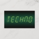Sök efter techno visitkort Diskjockey