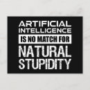 Sök efter intelligens vykort Geek