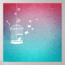 Sök efter fåglar flyg posters Vintage