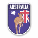 Sök efter australien flagga klistermärken Kangaroo