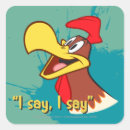 Sök efter duck fyrkantiga klistermärken Wile e coyote